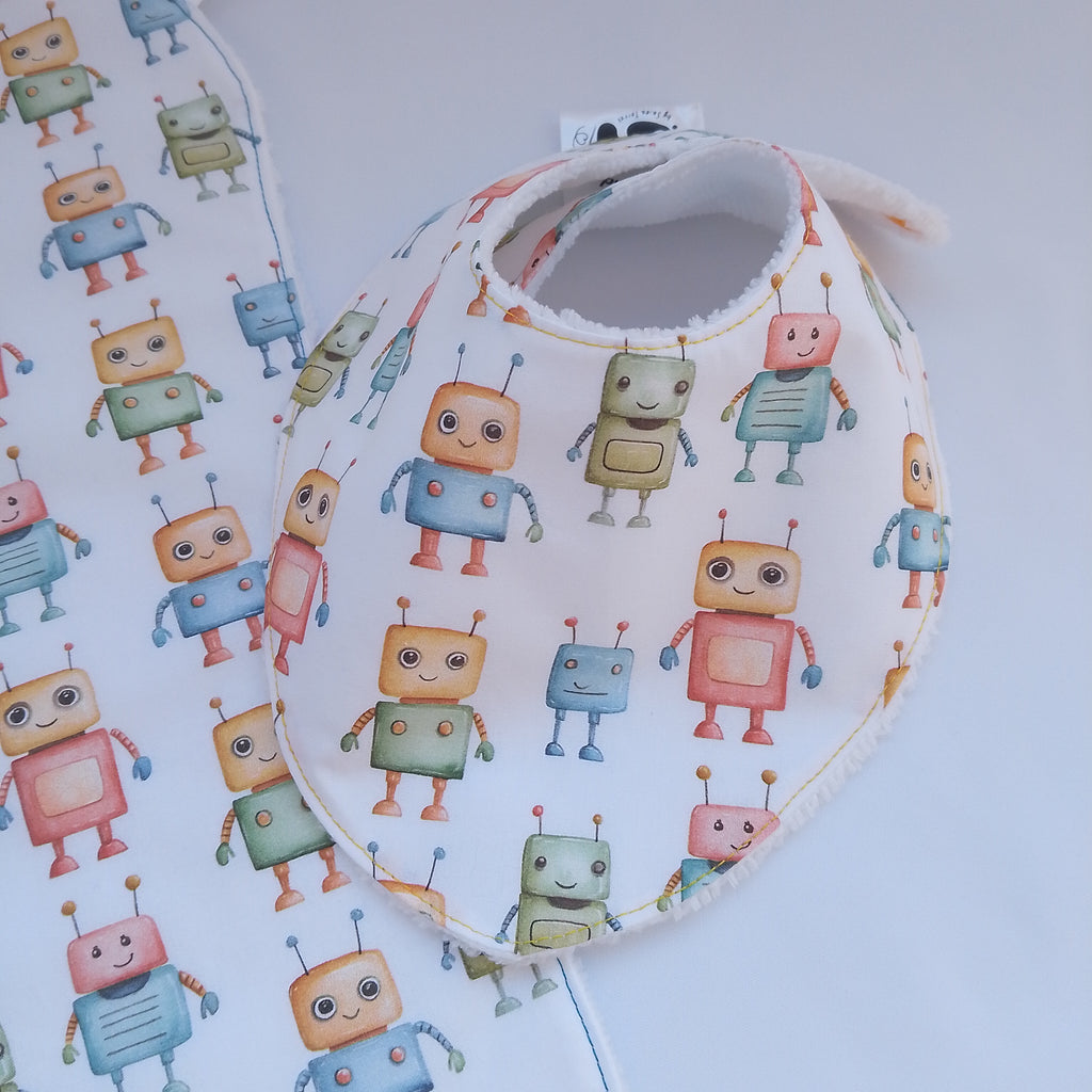 Conjunto de Toalla Hombro y Babero Baba