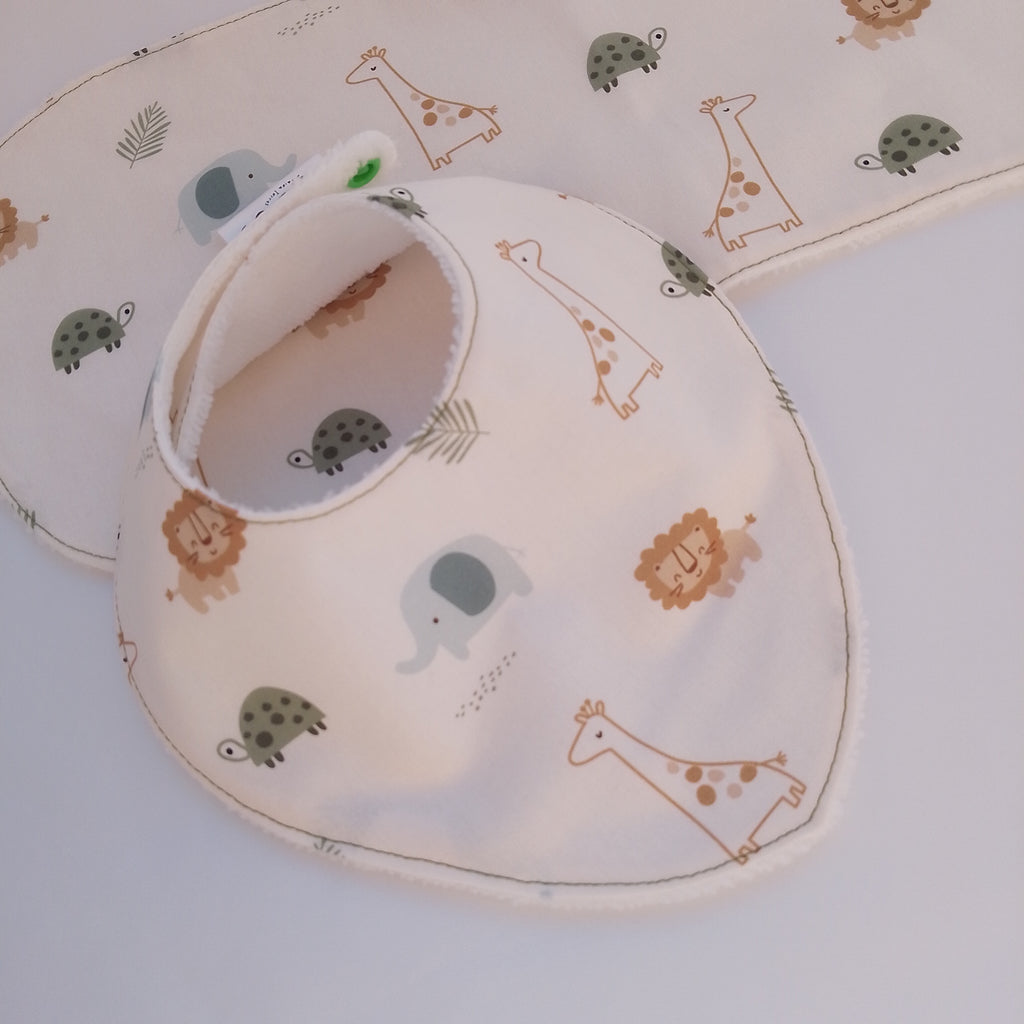 Conjunto de Toalla Hombro y Babero baba